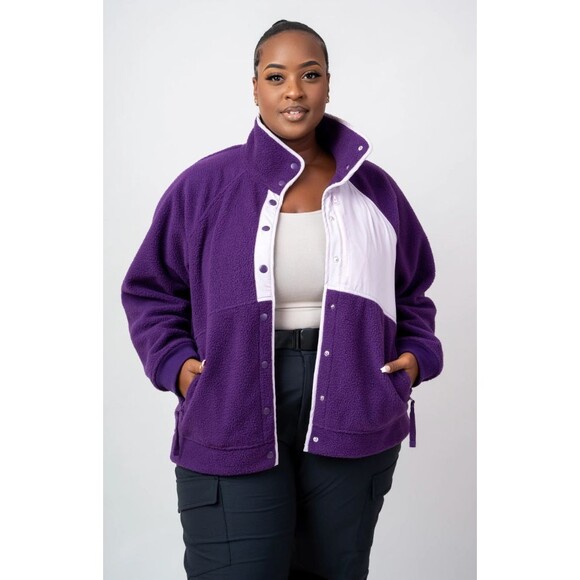 Alder Apparel Jackets & Blazers - Alder Apparel Go Far Fleece 2.0 Women's Jacket 3X/4X  Eggplant/Purple